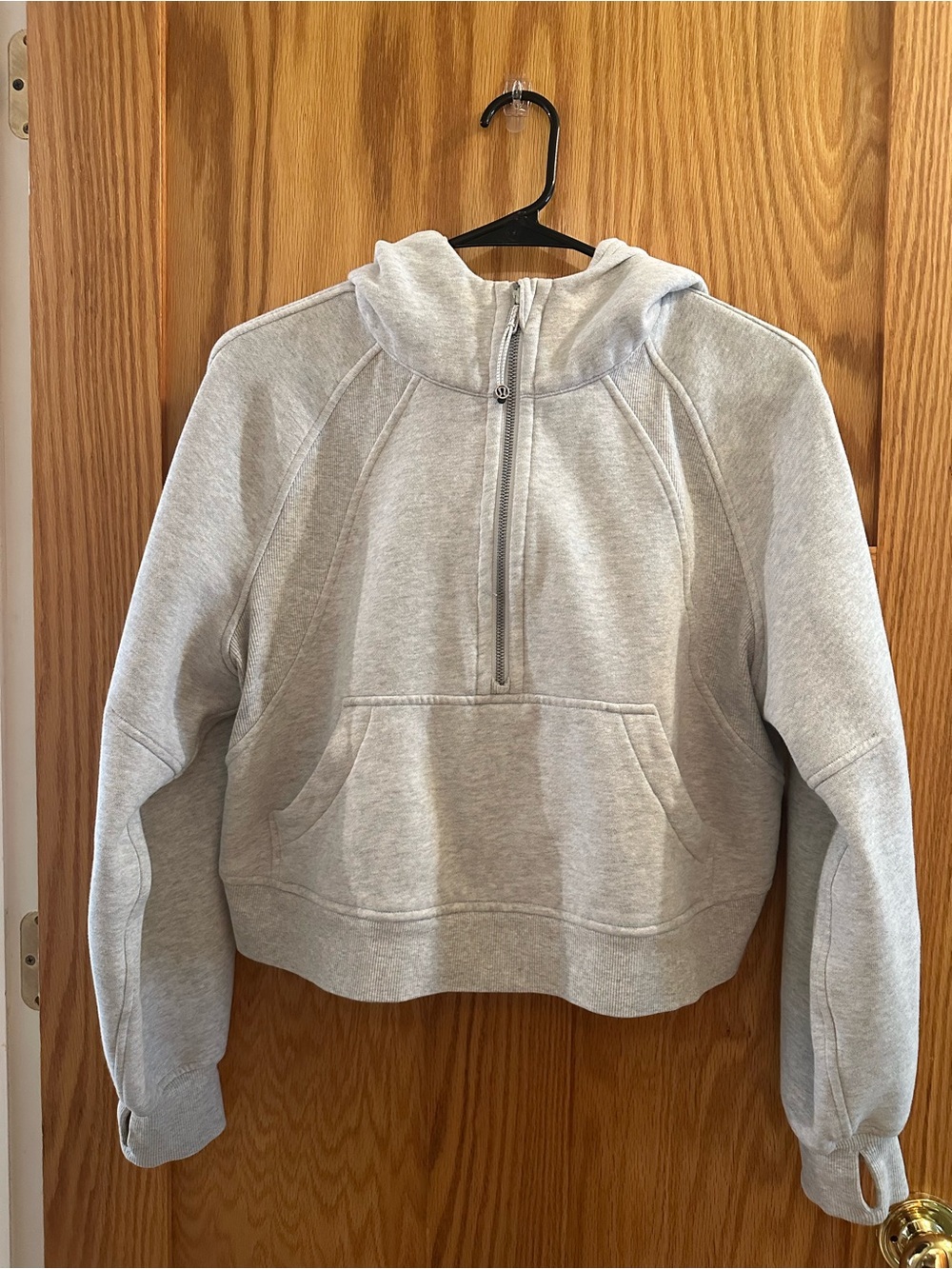 Lululemon scuba Women’s Gray Half-Zip Hoodie Sweatshirt